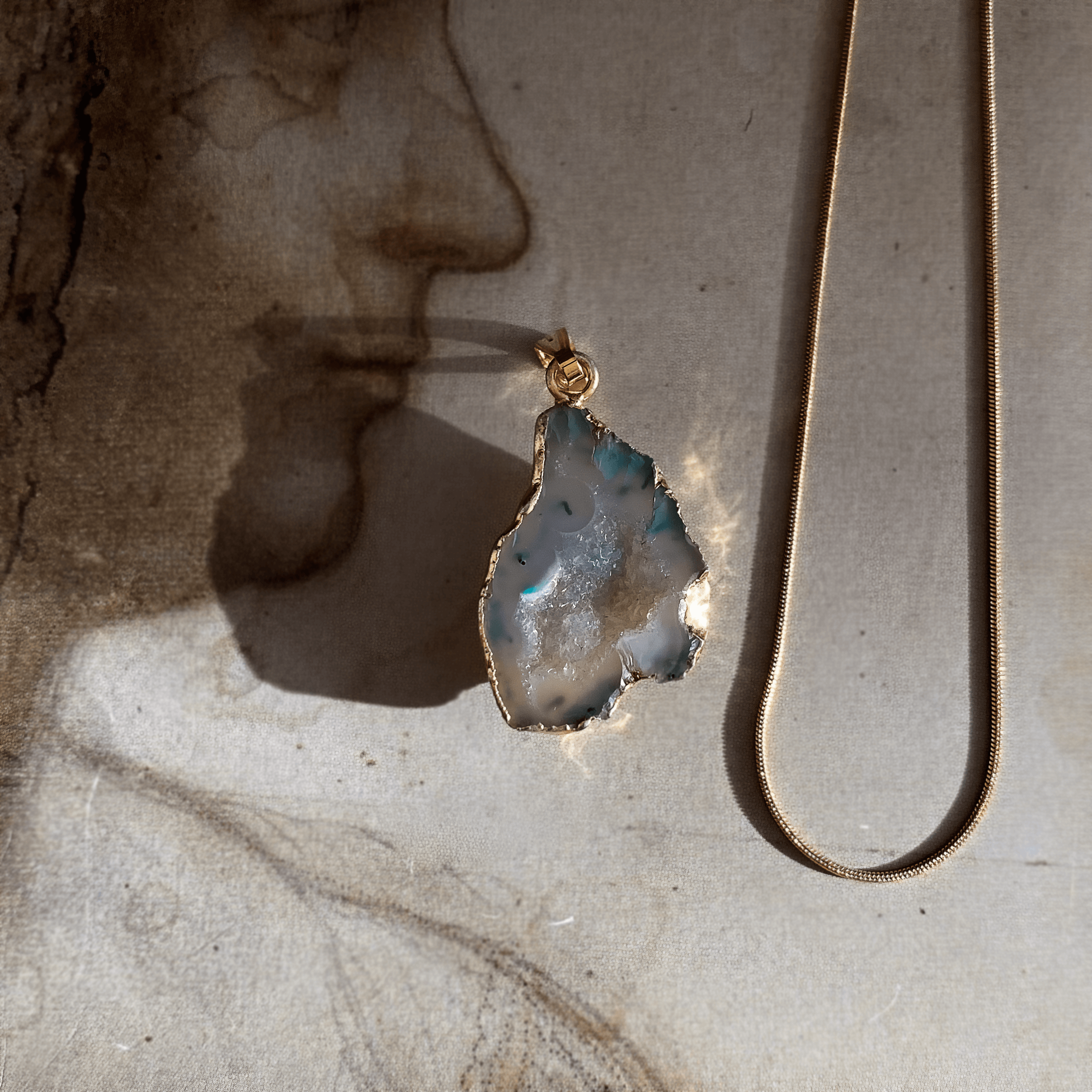 Dendritli Akik Kolye Önden görünüş