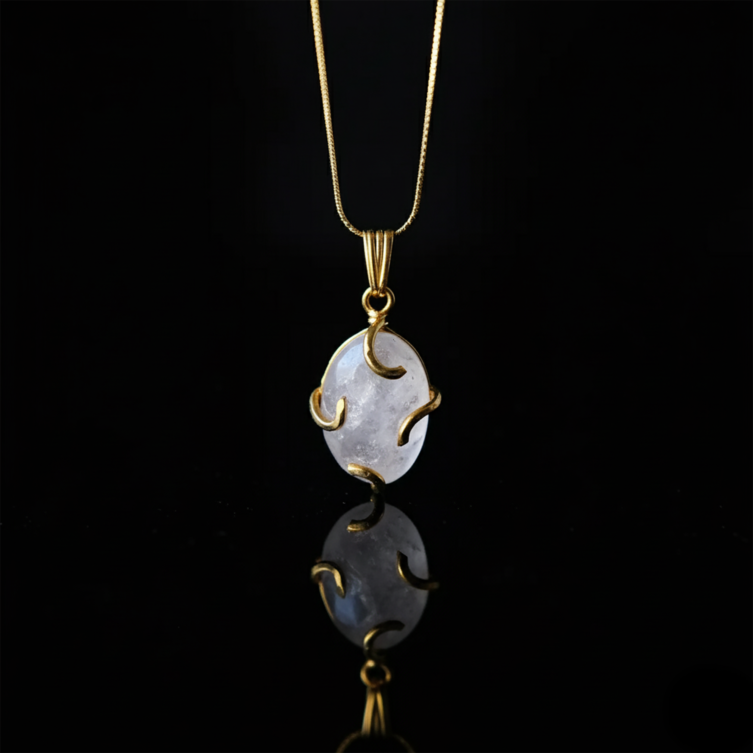 Kristal Kuvars Kolye Buz Küresi