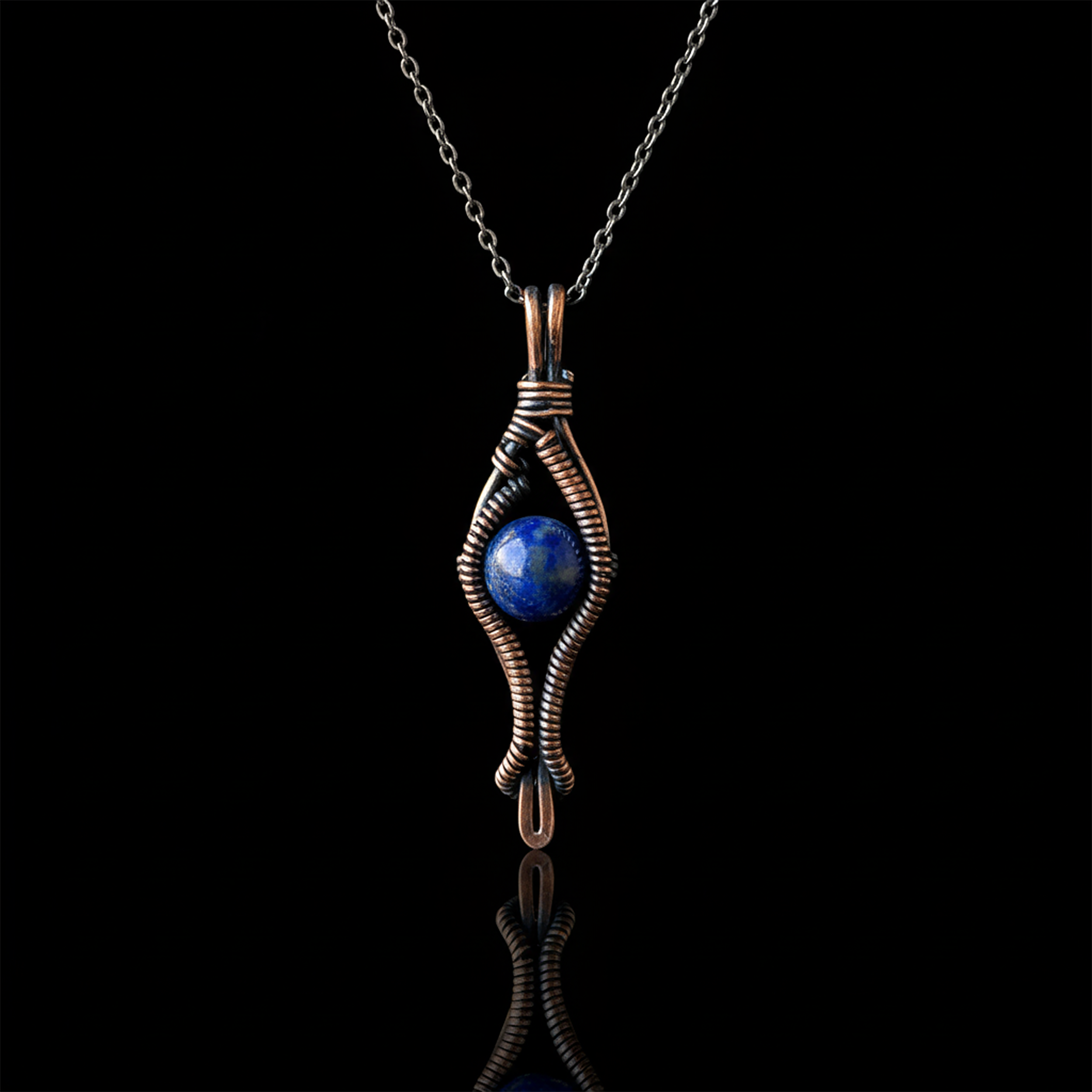 Lapis Lazuli Kolye Anubis Serisi