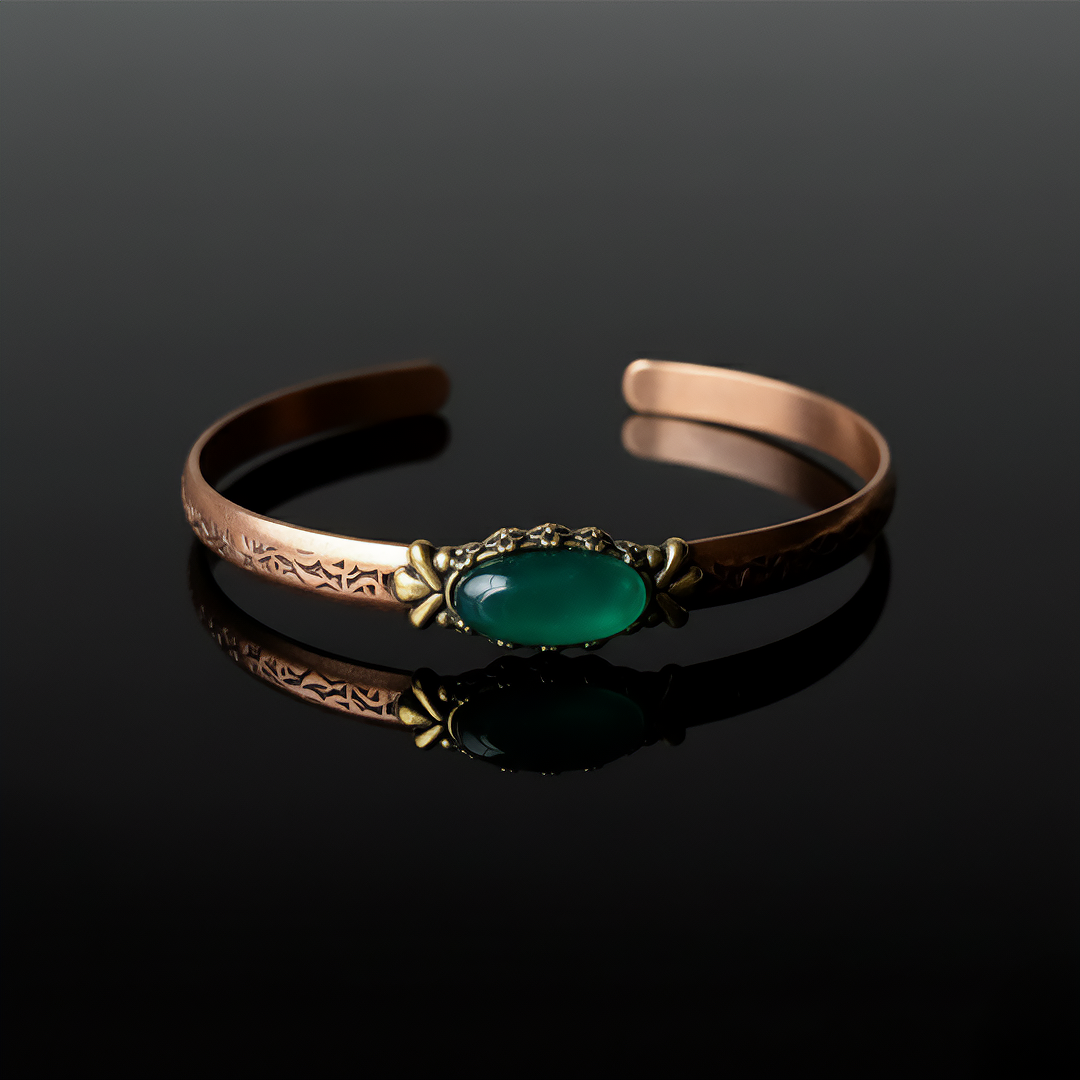 Yeşil Akik Bilezik Moonlight Sonata