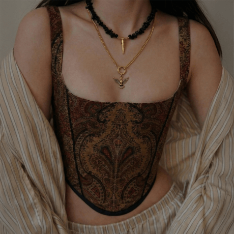 Obsidyen Kolye Simurg