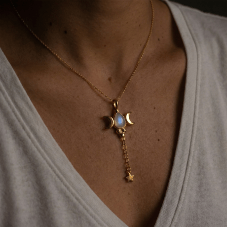 Ay Taşı Kolye Mona