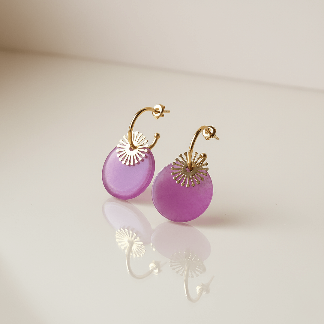 Ametist Küpe Artemis - Görsel 2